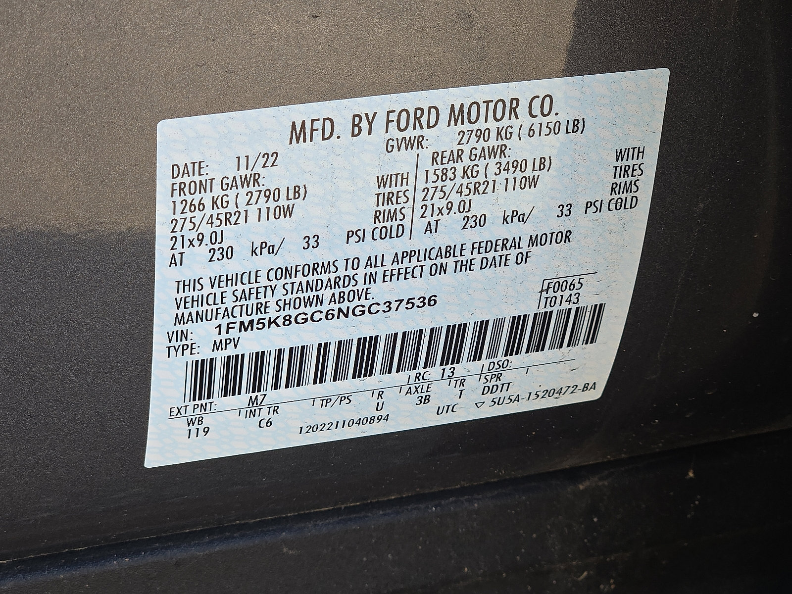 Certified 2022 Ford Explorer ST w/ Equipment Group 401A image 26