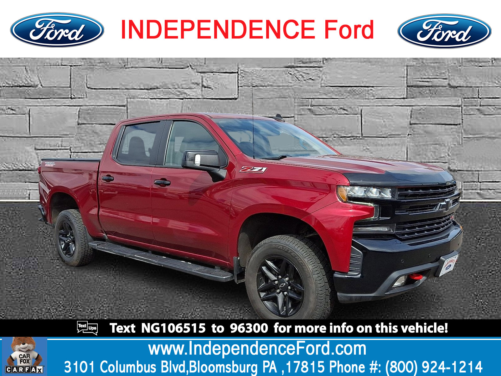 Used 2022 Chevrolet Silverado 1500 LT Trail Boss w/ Convenience Package II image 1