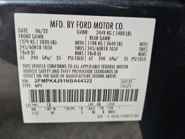 Certified 2022 Ford Edge SEL w/ Convenience Package AWD/4WD image 40