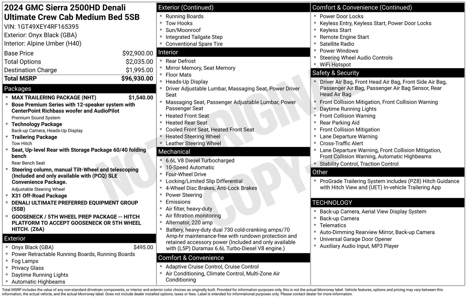 Used 2024 GMC Sierra 2500 Denali Ultimate w/ Max Trailering Package image 4