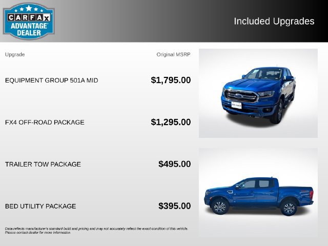 Certified 2019 Ford Ranger Lariat w/ Equipment Group 501A Mid AWD/4WD image 4