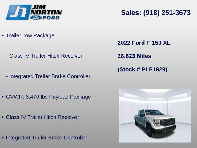 Certified 2022 Ford F150 XL w/ Trailer Tow Package AWD/4WD image 8