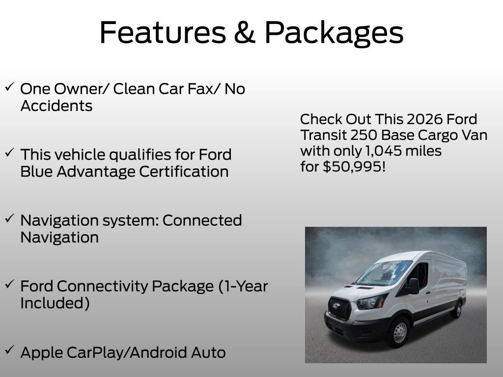 Certified 2026 Ford Transit 250 148 Medium Roof Extended AWD image 4