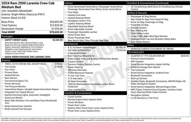 Used 2024 RAM 2500 Laramie w/ Safety Group AWD/4WD image 19