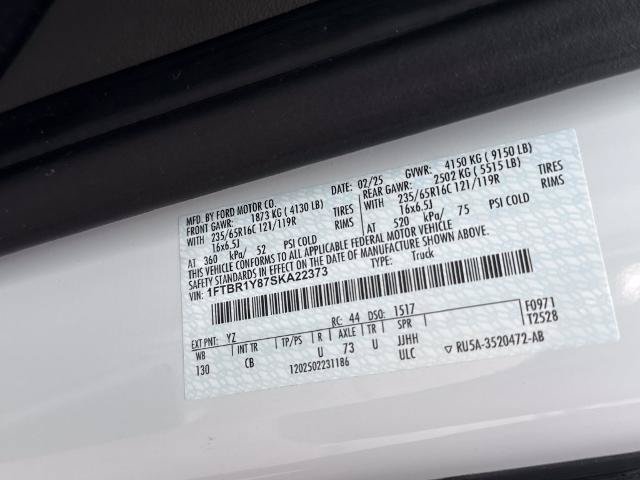 Certified 2025 Ford Transit 250 Low Roof w/ Exterior Upgrade Package RWD image 16