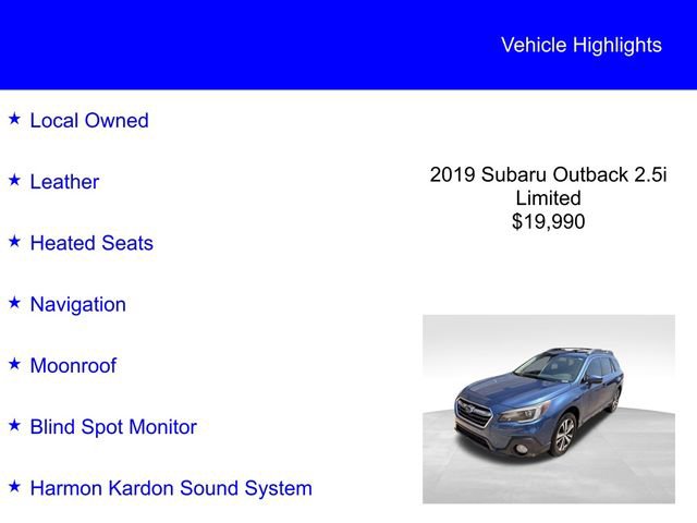 Used 2019 Subaru Outback 2.5i Limited AWD/4WD image 2