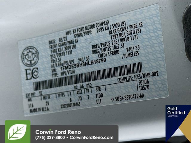 Certified 2022 Ford Bronco Outer Banks image 35