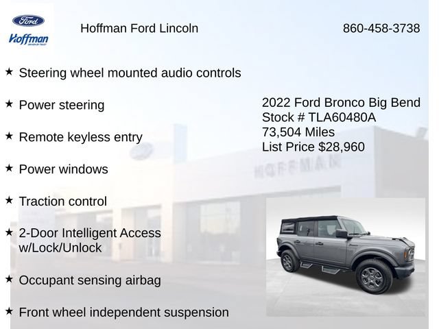 Certified 2022 Ford Bronco Big Bend AWD/4WD image 24