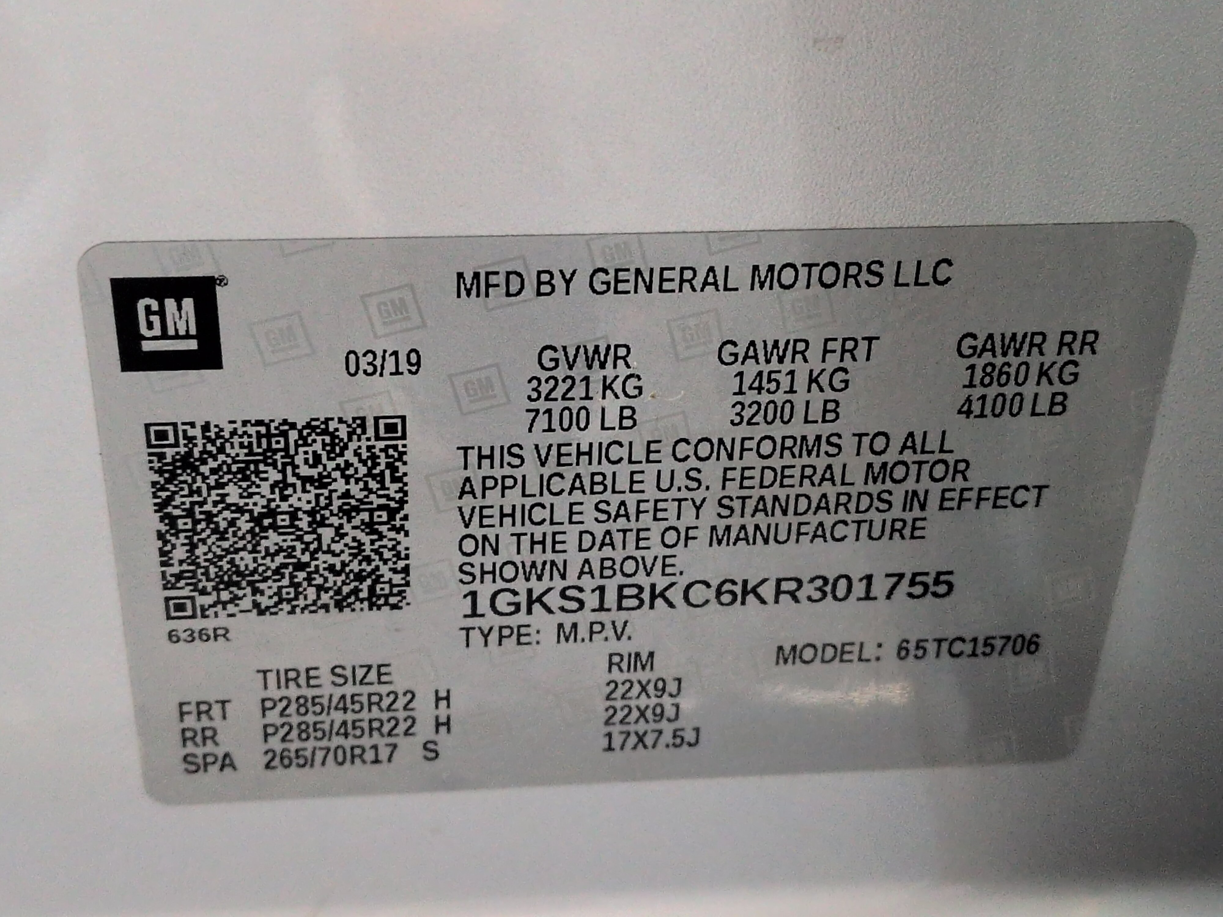 Used 2019 GMC Yukon SLT w/ Premium Edition RWD image 29
