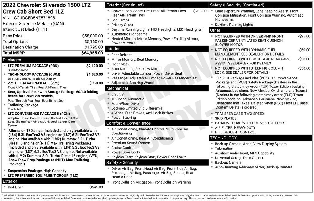 Used 2022 Chevrolet Silverado 1500 LTZ w/ LTZ Premium Package image 10