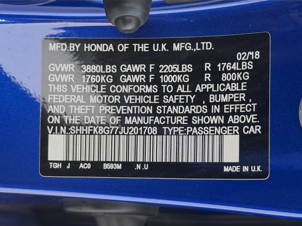 Used 2018 Honda Civic Type R image 31