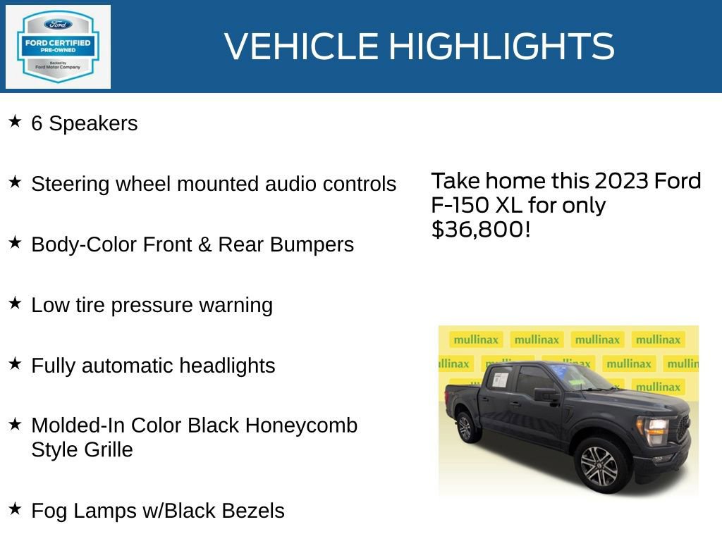 Certified 2023 Ford F150 XL w/ STX Appearance Package image 35
