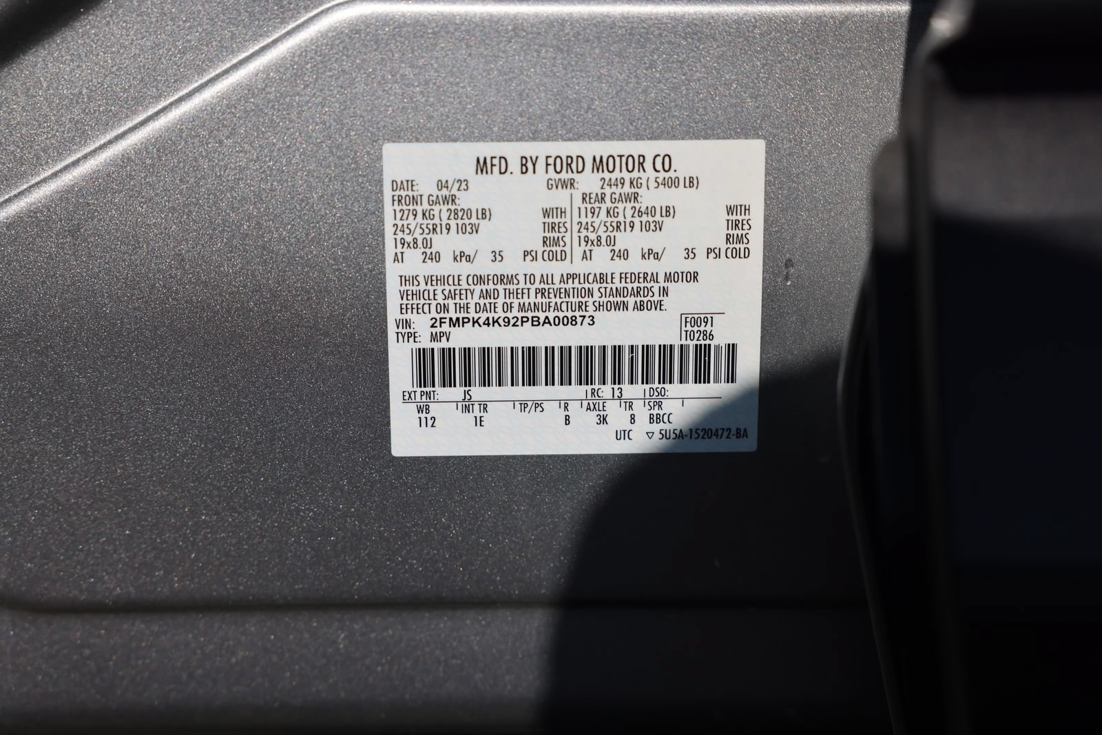 Certified 2023 Ford Edge Titanium w/ Equipment Group 301A AWD/4WD image 41