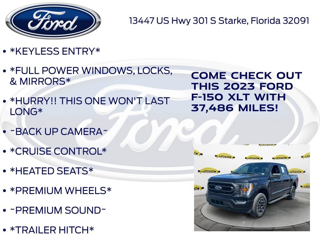 Certified 2023 Ford F150 XLT w/ Equipment Group 302A High AWD/4WD image 12
