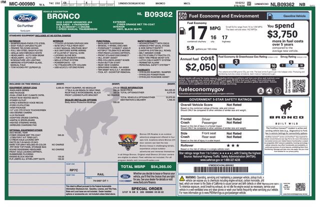 Certified 2022 Ford Bronco Badlands image 38