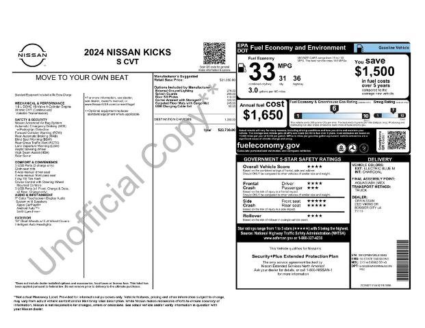 Used 2024 Nissan Kicks S image 35