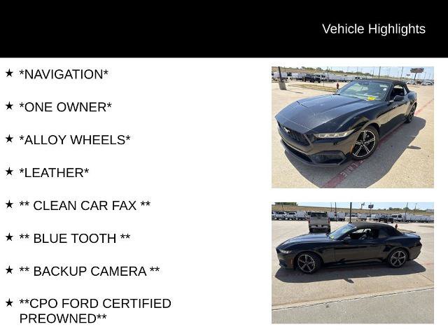 Certified 2024 Ford Mustang Premium RWD image 4