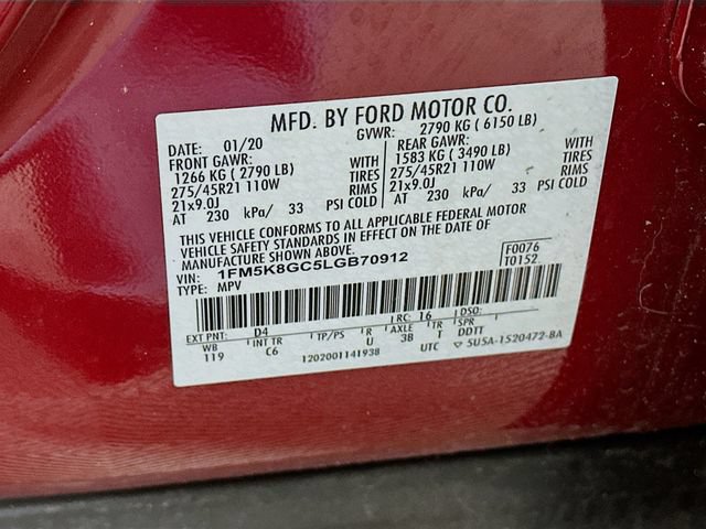 Certified 2020 Ford Explorer ST w/ ST Street Pack AWD/4WD image 34