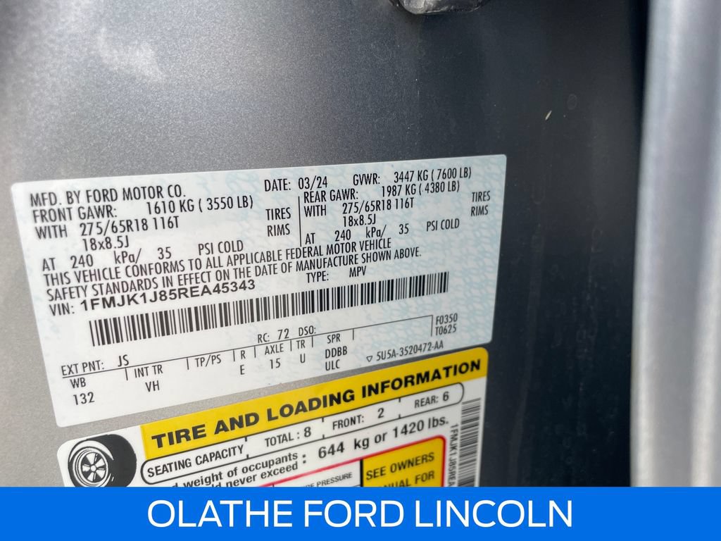 Certified 2024 Ford Expedition Max XLT AWD/4WD image 24