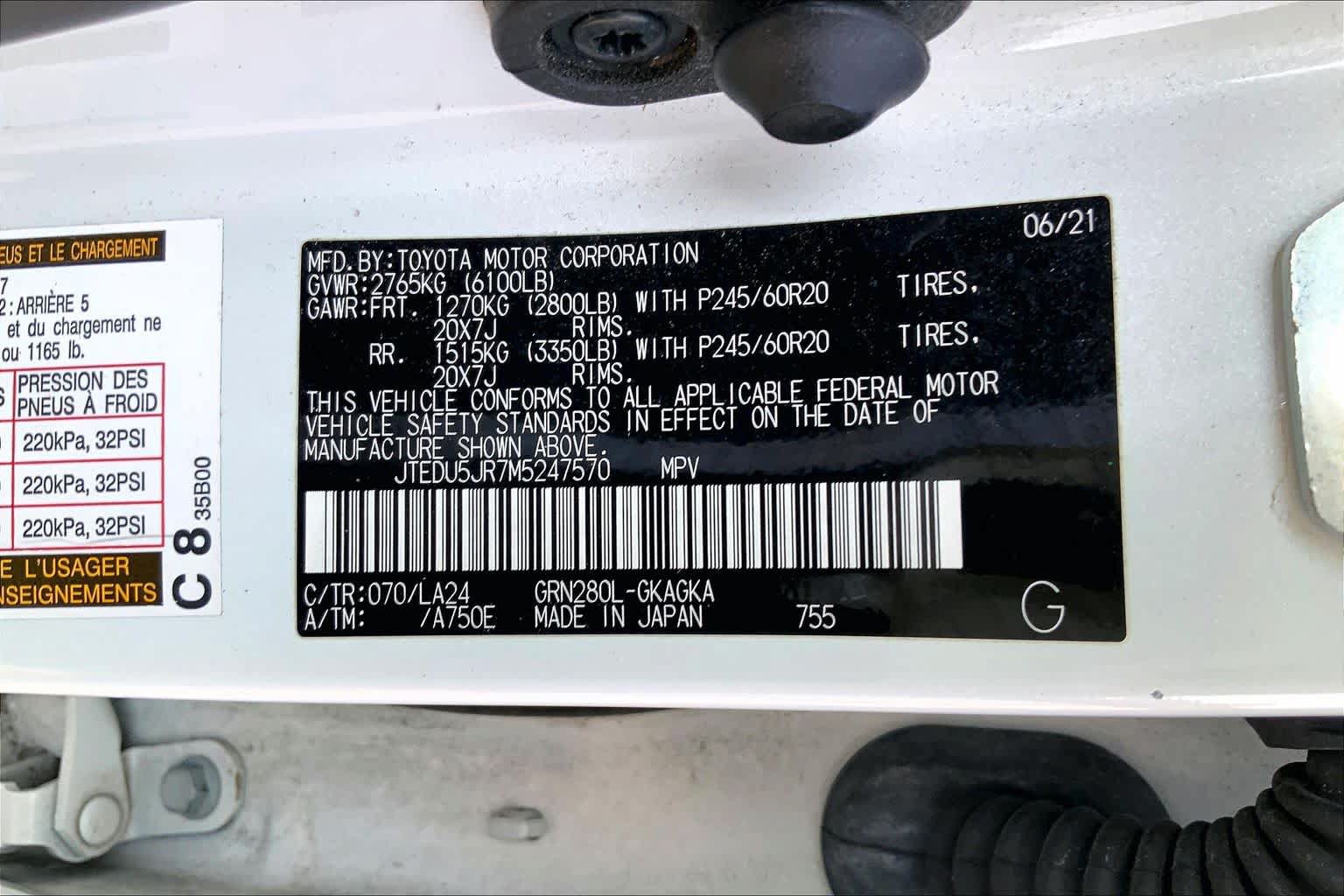 Used 2021 Toyota 4Runner Limited RWD image 30
