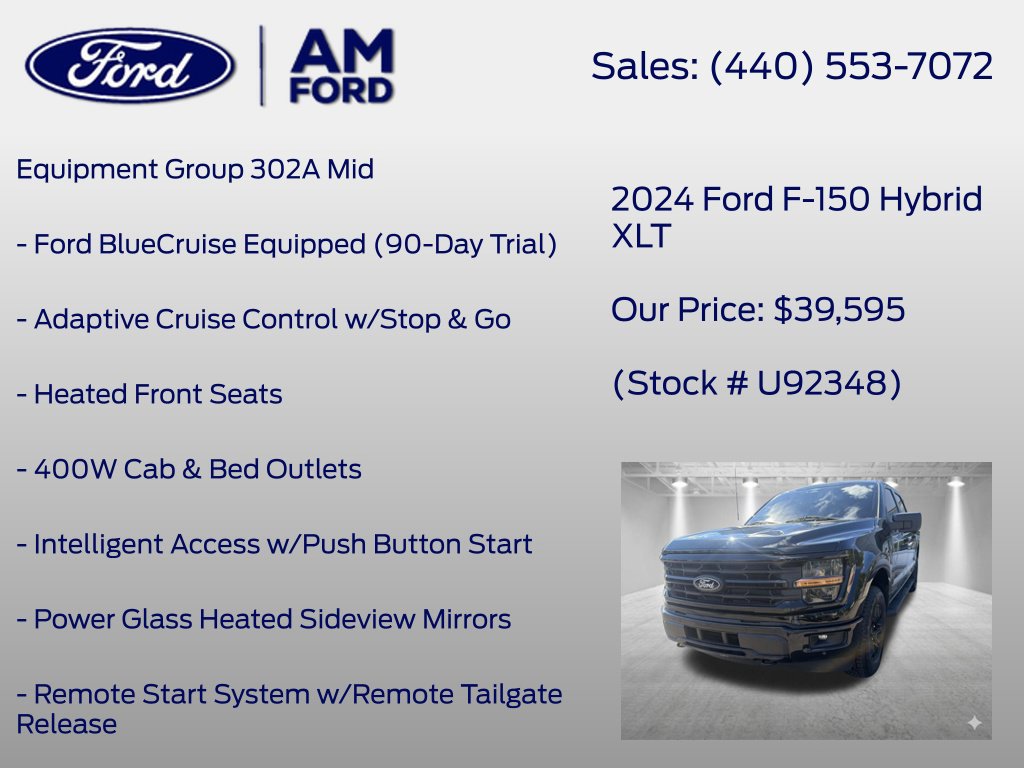 Certified 2024 Ford F150 XLT w/ Equipment Group 302A MID AWD/4WD image 8