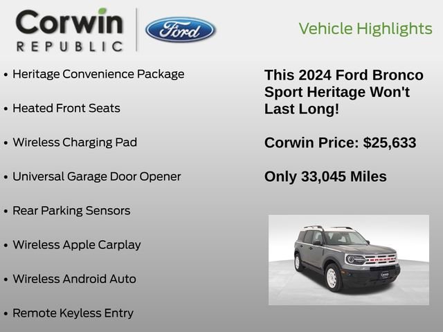Certified 2024 Ford Bronco Sport Heritage w/ Heritage Convenience Package image 7
