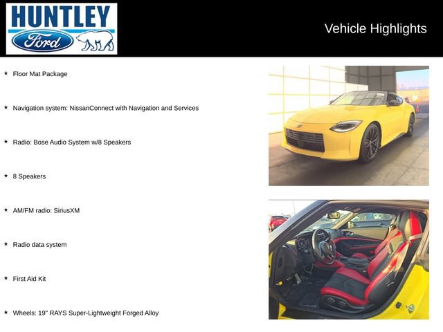 Used 2024 Nissan Z Performance w/ Floor Mat Package RWD image 2
