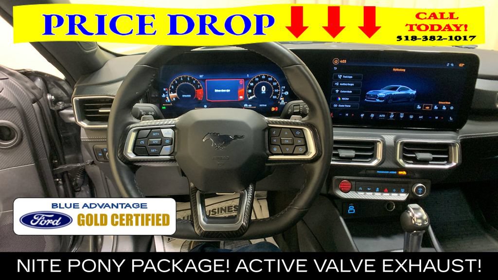 Certified 2025 Ford Mustang GT Premium w/ Mustang Nite Pony Package RWD image 25