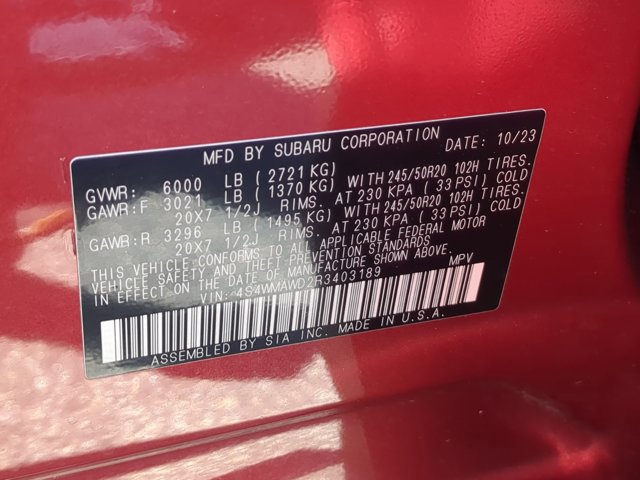 Used 2024 Subaru Ascent Touring AWD/4WD image 40