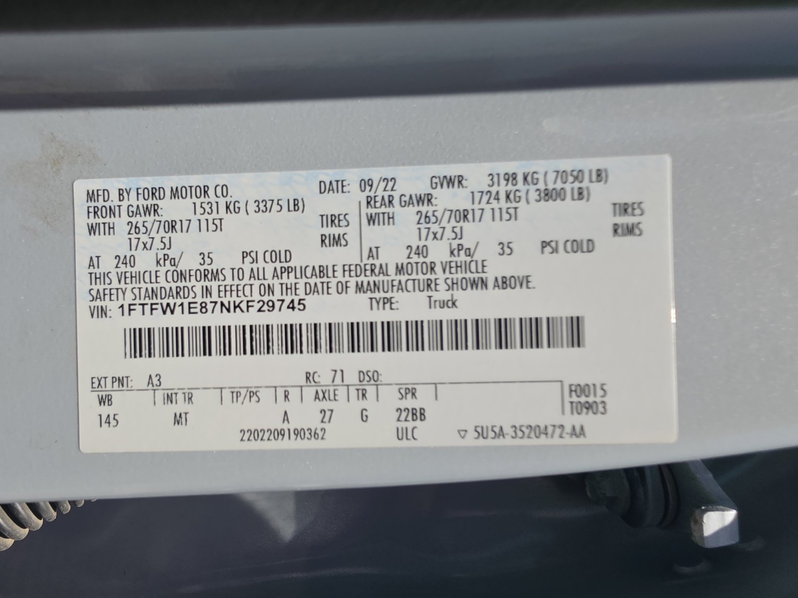 Certified 2022 Ford F150 XLT w/ Trailer Tow Package AWD/4WD image 34