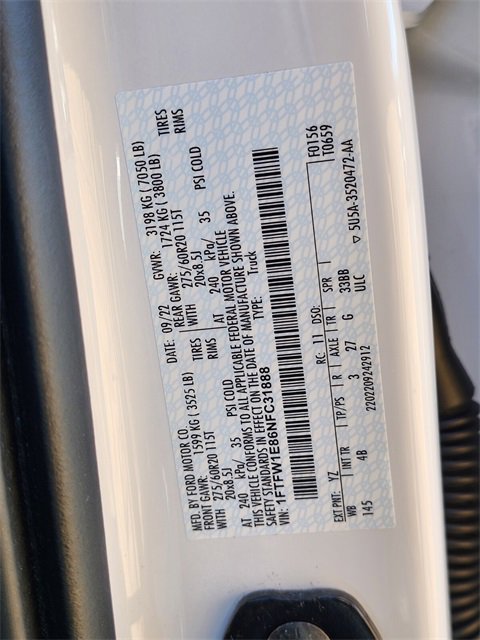 Certified 2022 Ford F150 XLT w/ Equipment Group 302A High image 31