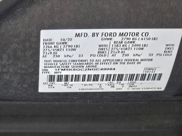 Certified 2022 Ford Explorer ST w/ Equipment Group 401A image 24