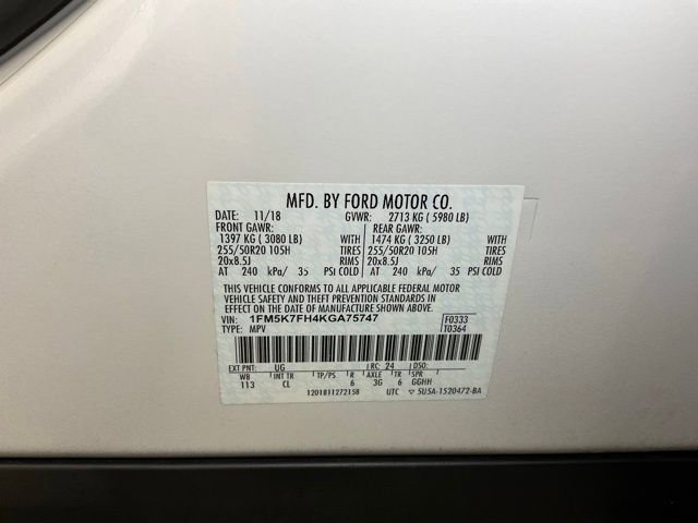 Certified 2019 Ford Explorer Limited image 28