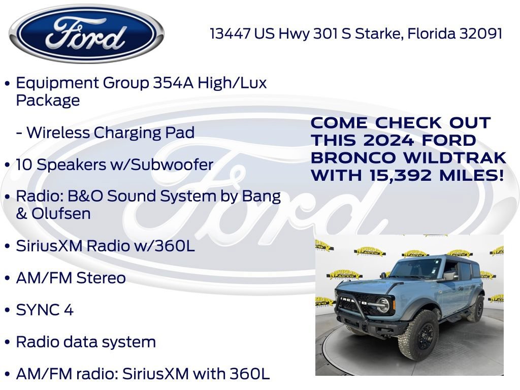 Certified 2024 Ford Bronco Wildtrak AWD/4WD image 27