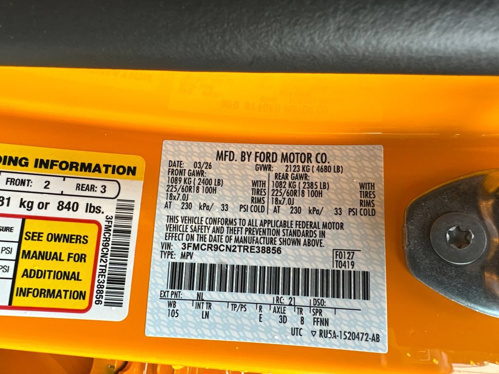 Certified 2026 Ford Bronco Sport Outer Banks AWD/4WD image 33