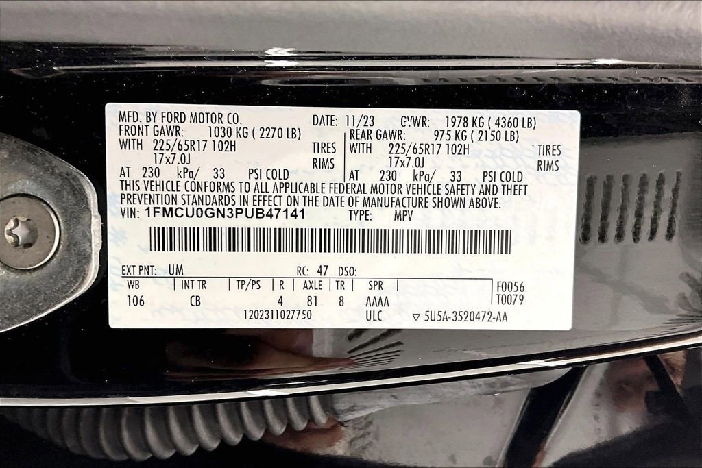 Certified 2023 Ford Escape Active w/ Tech Pack #2 FWD image 35
