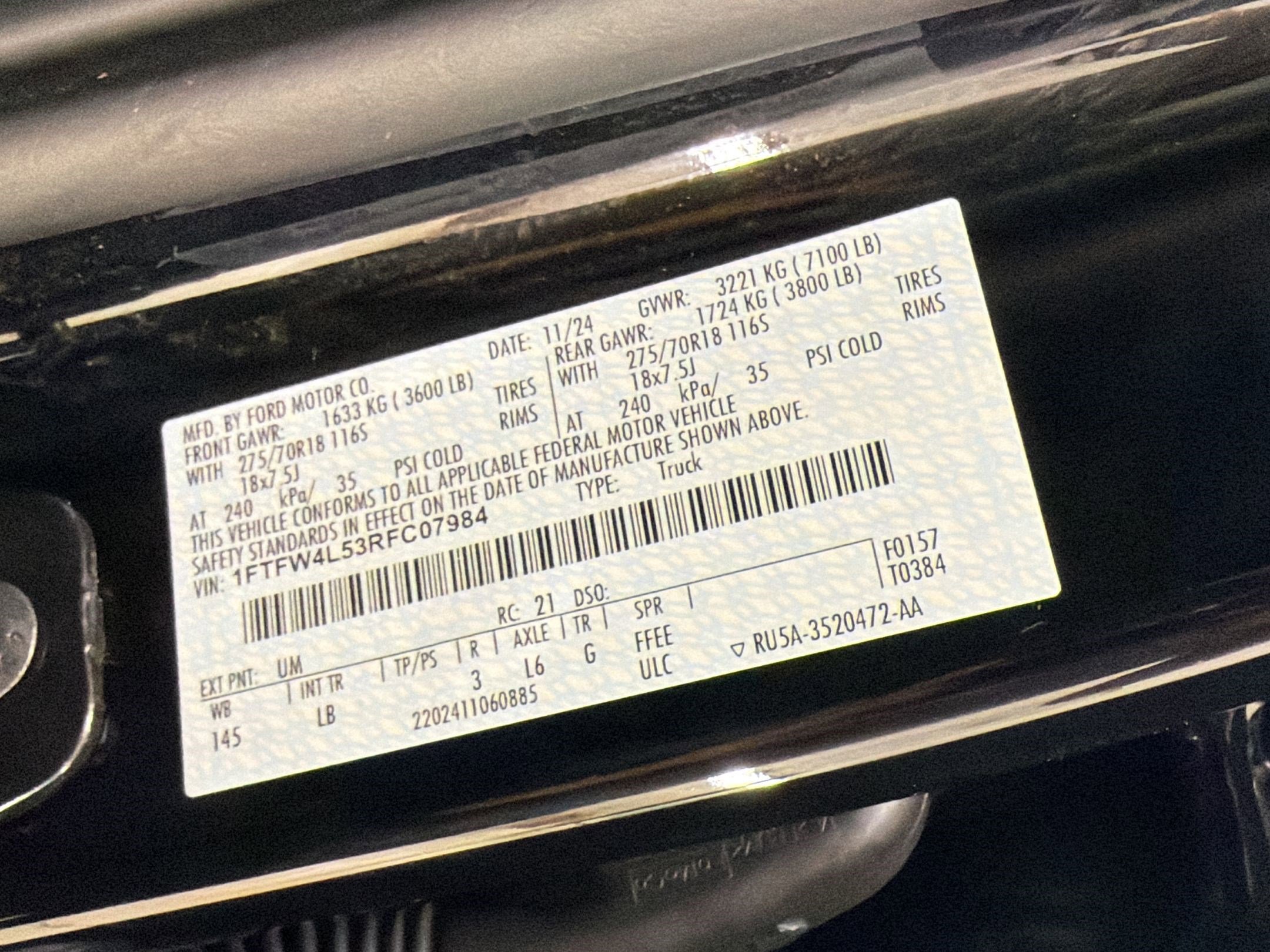 Certified 2024 Ford F150 Tremor w/ Bed Utility Package image 19