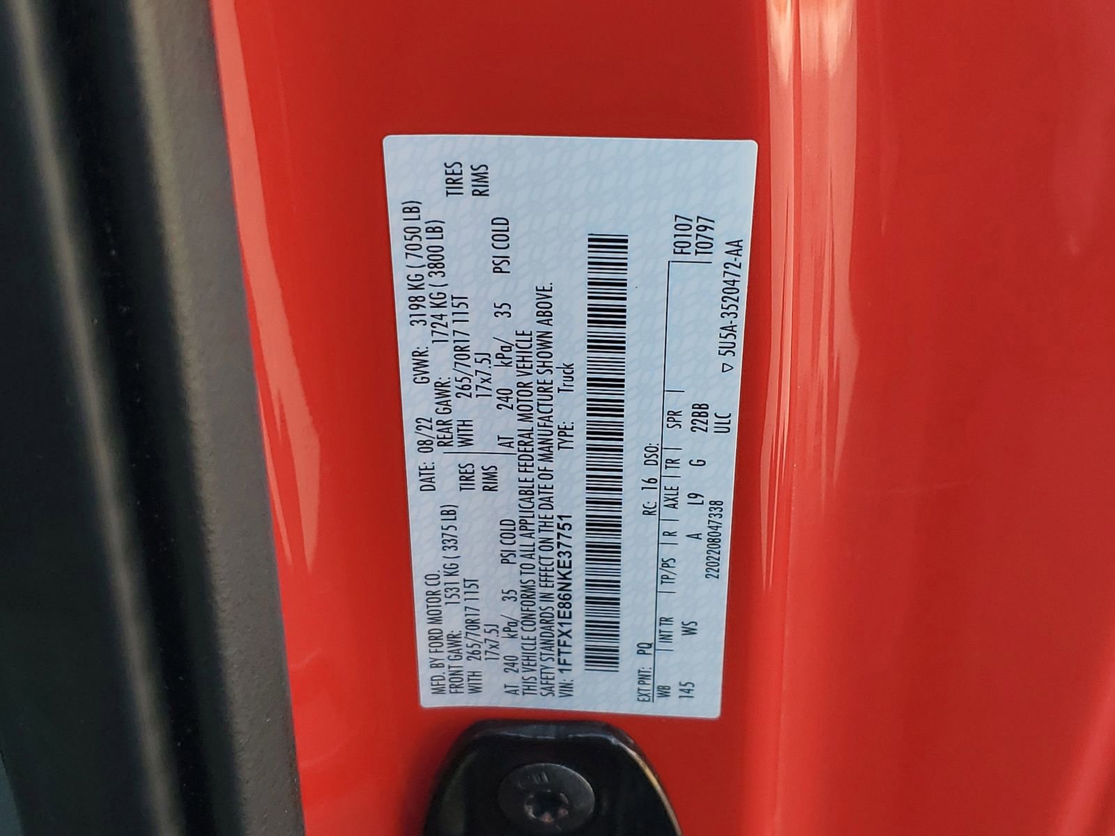 Certified 2022 Ford F150 XL w/ Equipment Group 101A High image 29