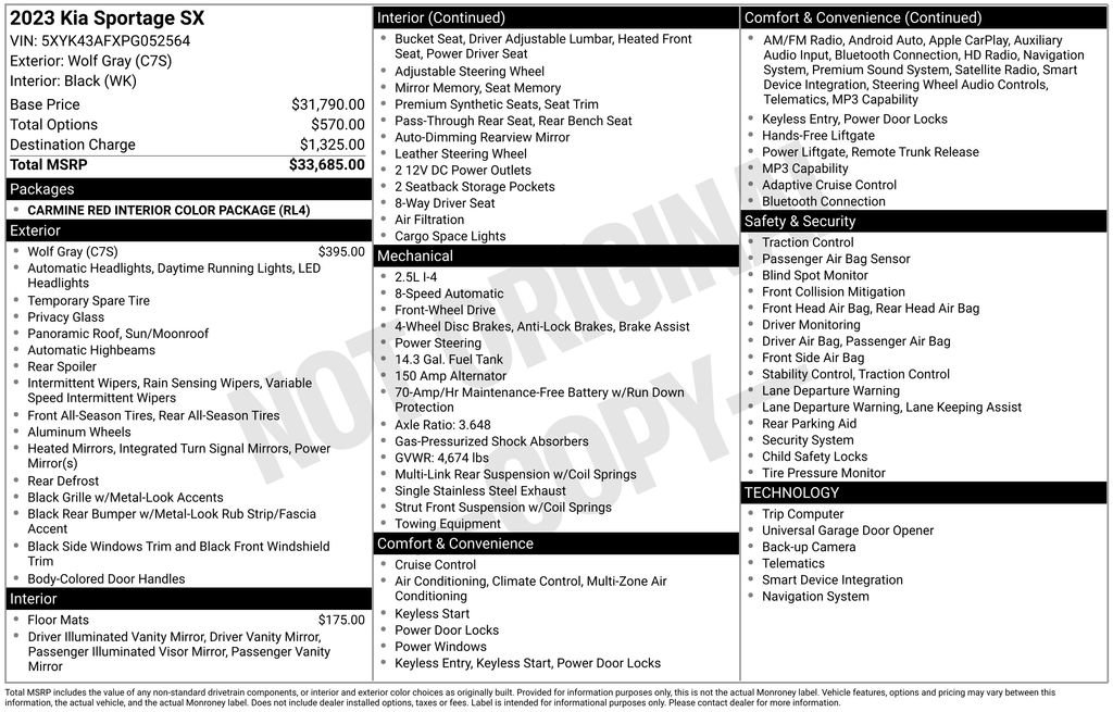 Used 2023 Kia Sportage SX FWD image 7