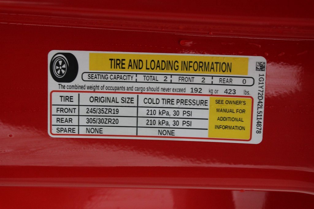 Used 2020 Chevrolet Corvette Stingray Preferred Cpe w/ 2LT Preferred Equipment Group image 43