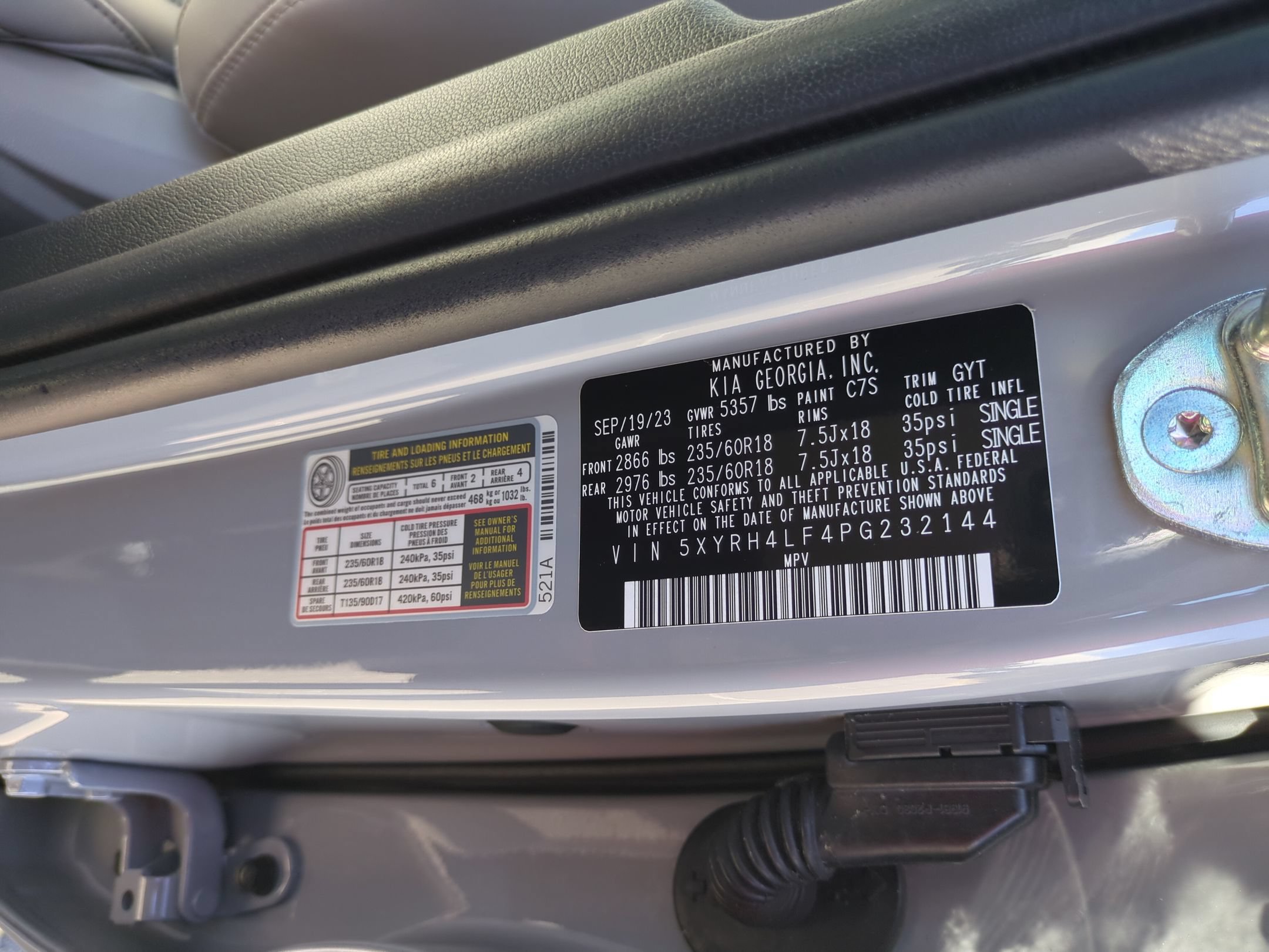 Used 2023 Kia Sorento EX w/ Panoramic Sunroof Package FWD image 43