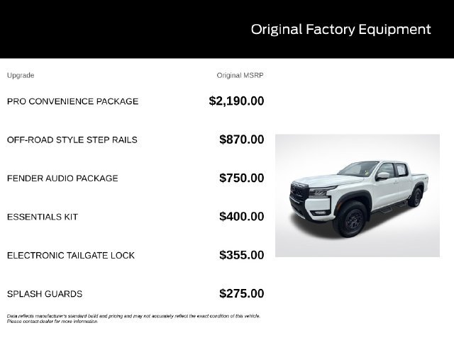 Used 2025 Nissan Frontier PRO-4X w/ Pro Convenience Package AWD/4WD image 11