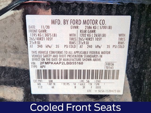 Certified 2020 Ford Edge ST w/ Equipment Group 401A AWD/4WD image 29