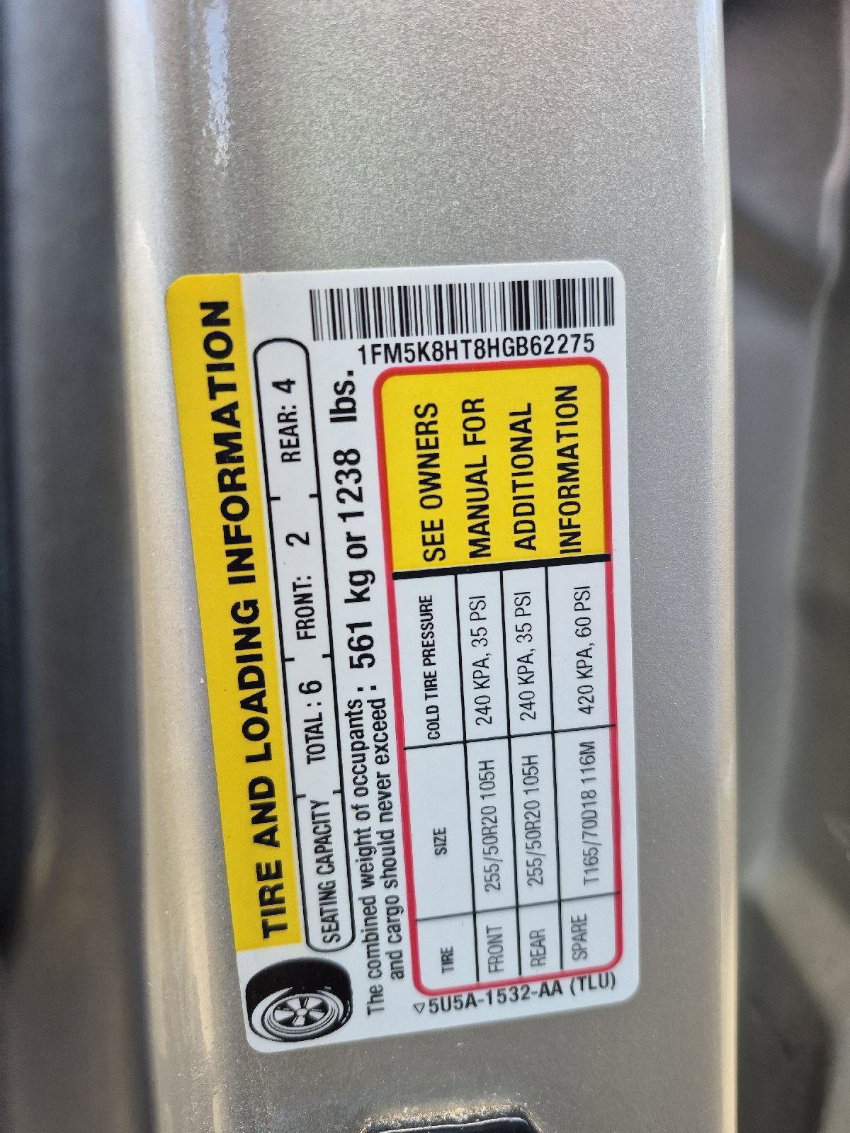 Certified 2017 Ford Explorer Platinum image 5