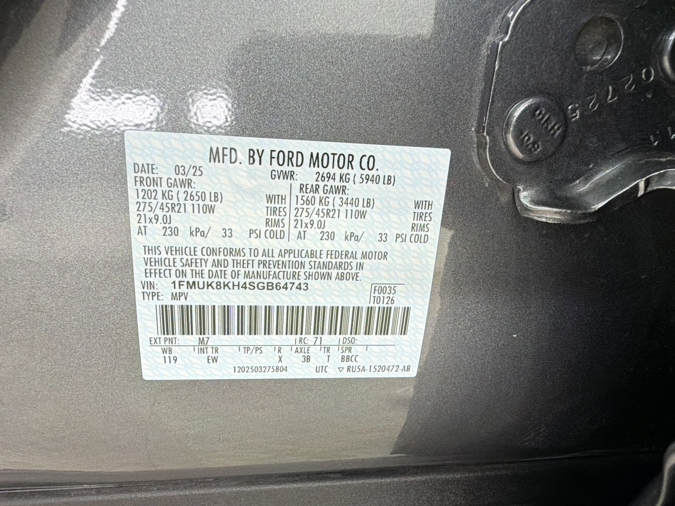 Certified 2025 Ford Explorer ST-Line w/ ST-Line Street Pack AWD/4WD image 19