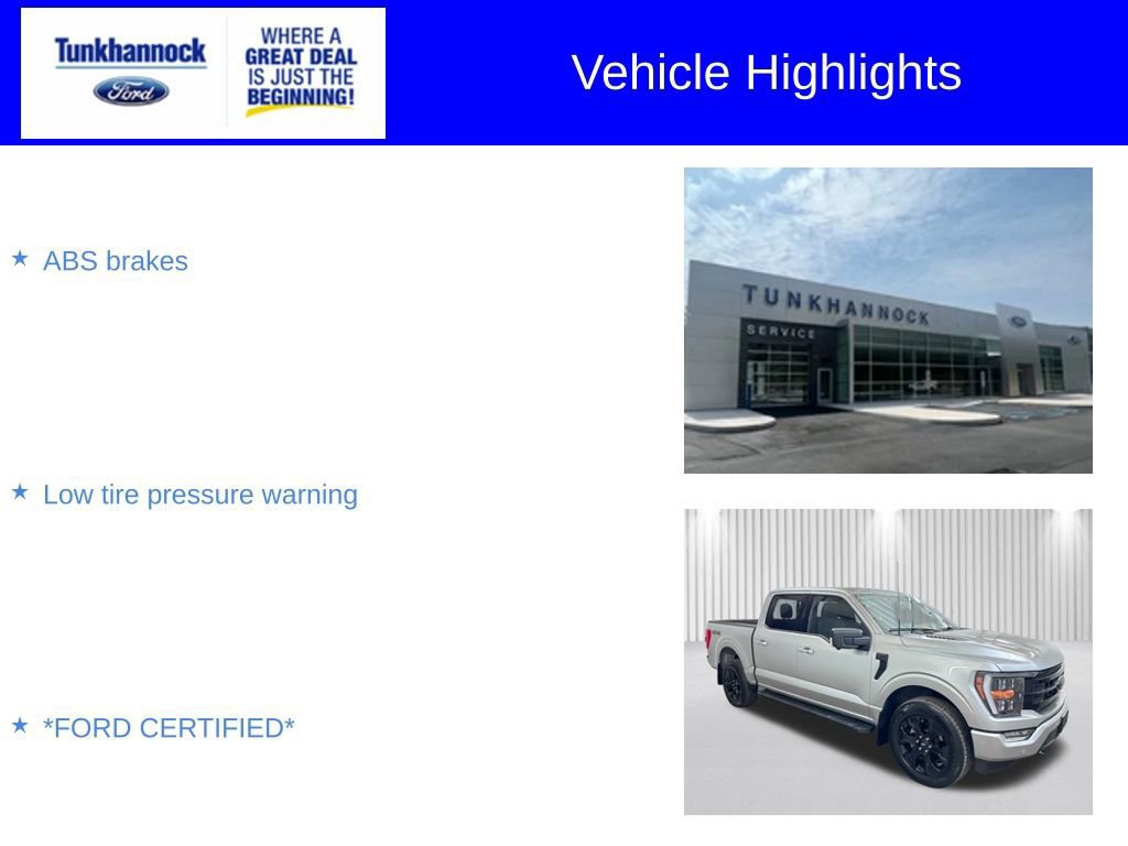 Certified 2023 Ford F150 XLT w/ Equipment Group 302A High image 12