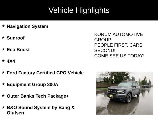 Certified 2025 Ford Bronco Sport Outer Banks w/ Outer Banks Tech Package+ image 4