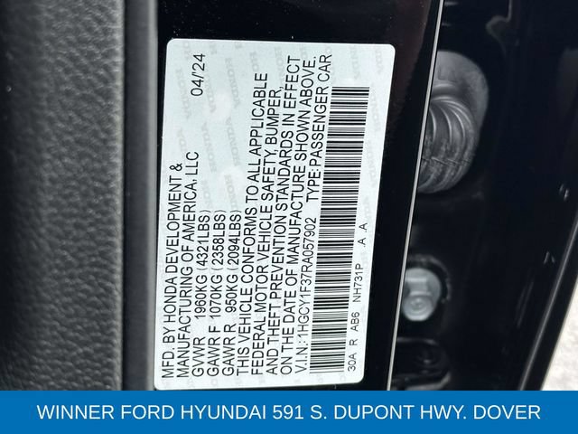 Used 2024 Honda Accord EX image 27