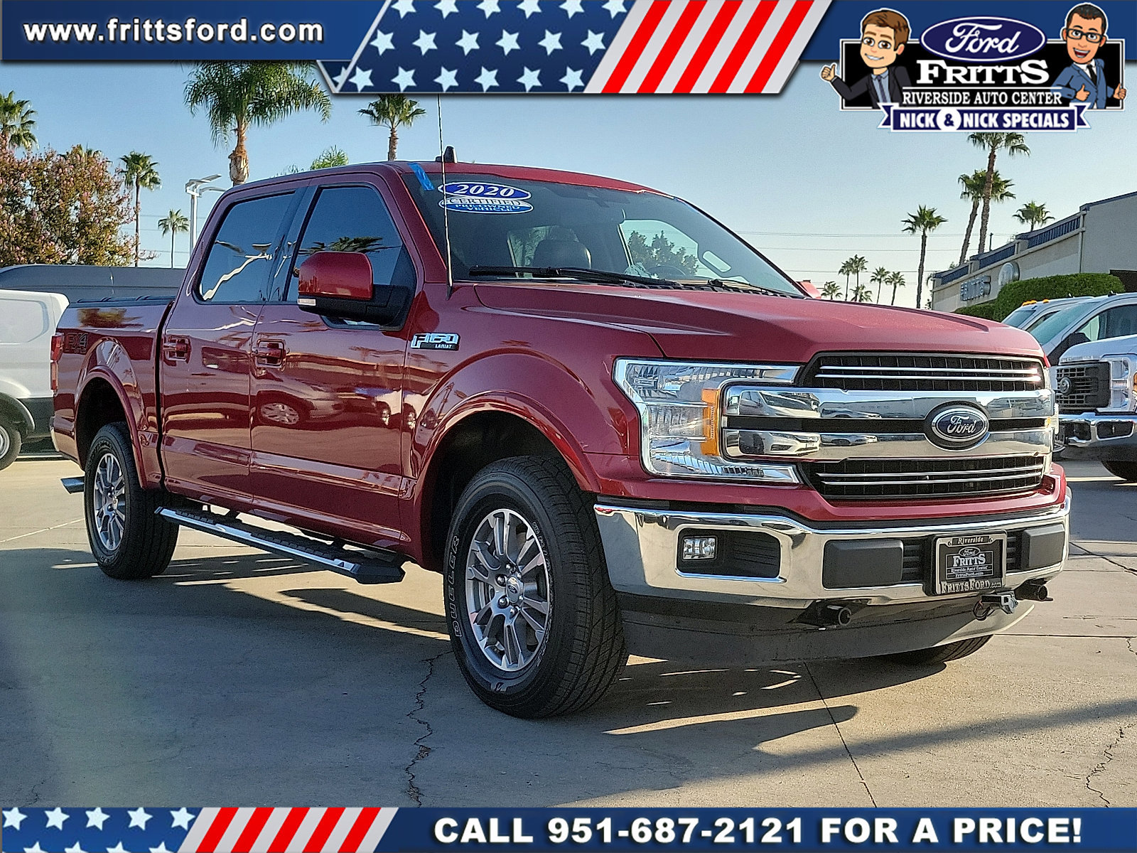 Certified 2020 Ford F150 Lariat w/ Equipment Group 501A Mid image 3