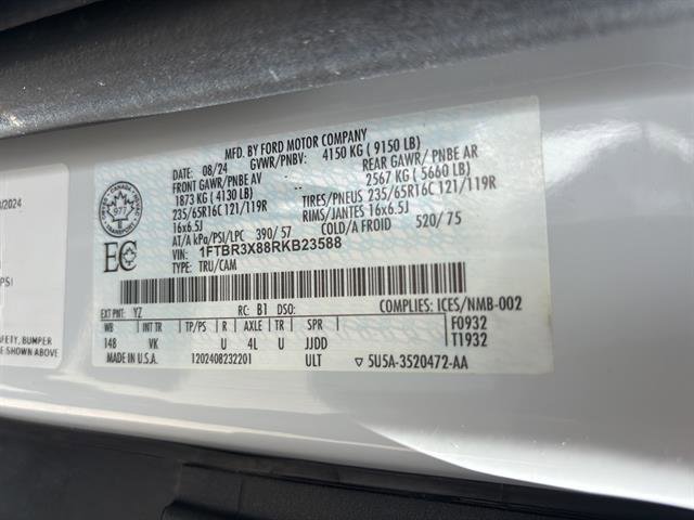 Certified 2024 Ford Transit 250 148 High Roof Extended w/ Load Area Protection Package image 20